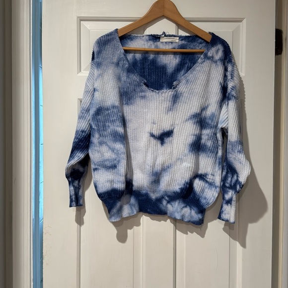 Anthropologie Tie Dyed Distressed Sweater - Picture 1 of 7